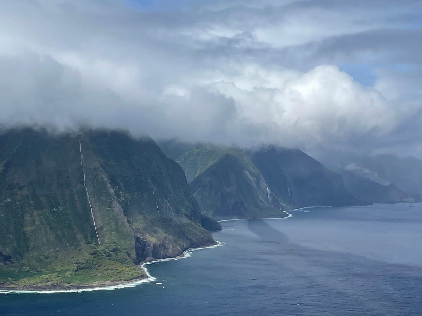 Flying over Maui's stunning coastline